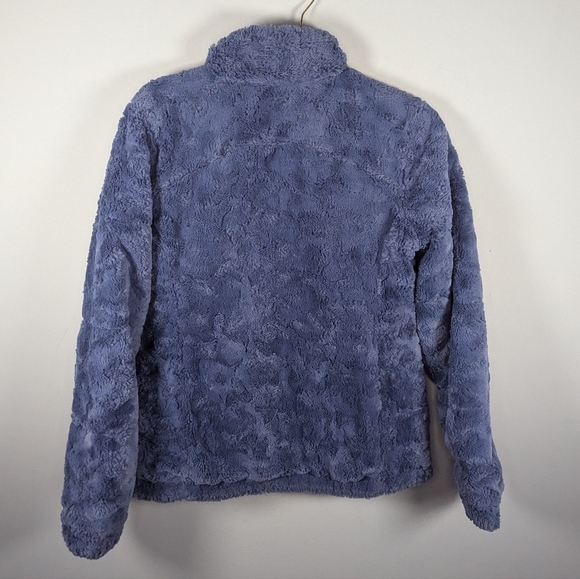 The Northface Face Women’s Reversible Mossbud Jacket Small Gray/Purple winter - Picture 2 of 5